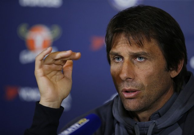 chelsea manager antonio conte during the press conference photo reuters