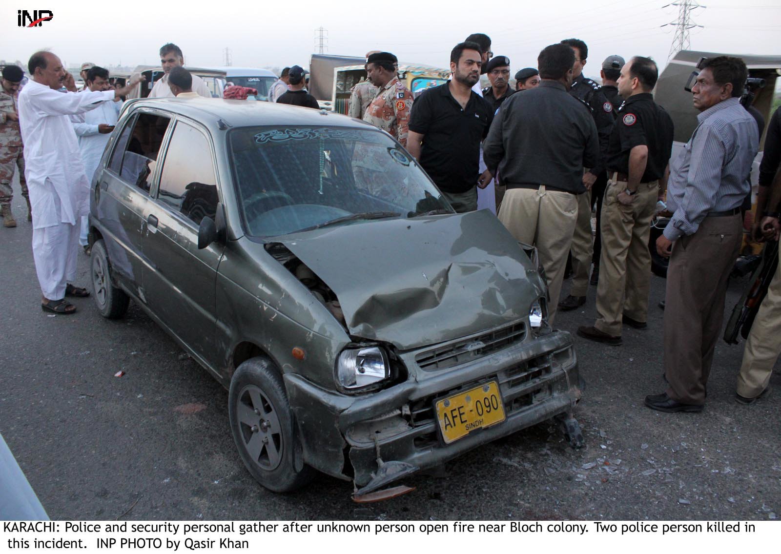 three policemen were reportedly transporting two accused in private car with one weapon photo inp