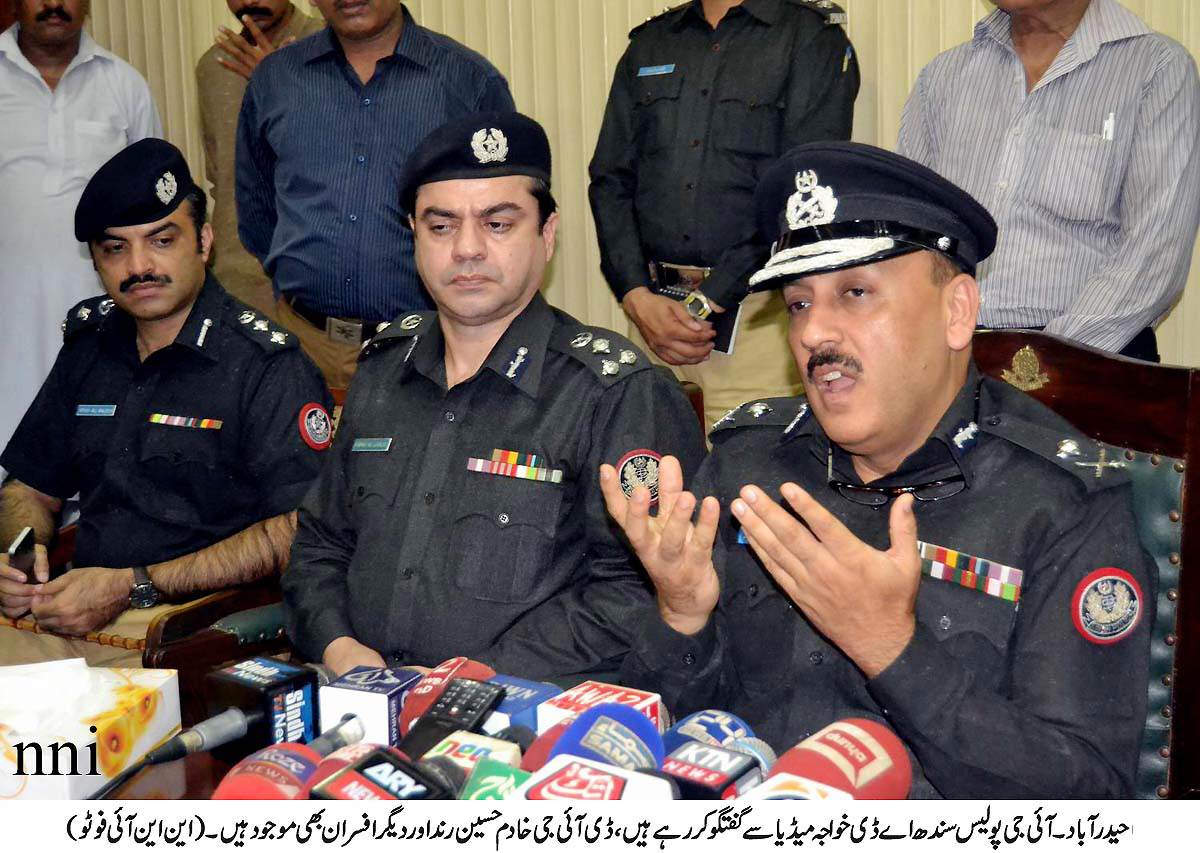 sindh ig ad khawaja declared karachi hyderabad sukkur khairpur shikarpur and jacobabad as sensitive photo nni