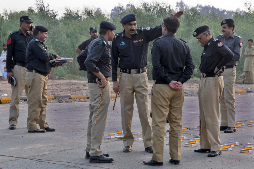 according to police the bodies appeared to have been dumped into the stream a long time ago photo shahbaz malik express