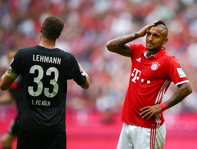 bayern munich 039 s arturo vidal in match against fc cologne on october 1 2016 photo reuters