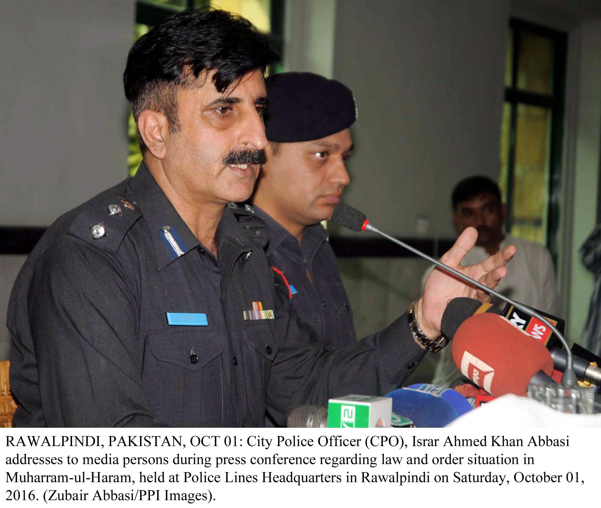 the official further said that members of the national volunteer force will also be deployed along with police during the first 10 days of muharram photo ppi