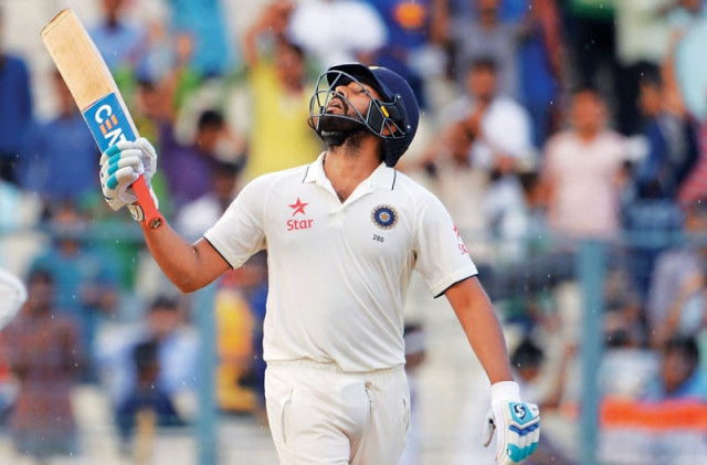 sharma put on 103 runs with saha to get india s second innings back on track after the new zealand seamers rattled the indian top order with regular wickets photo afp sharma put on 103 runs with saha to get india s second innings back on track after the new zealand seamers rattled the indian top order with regular wickets photo afp