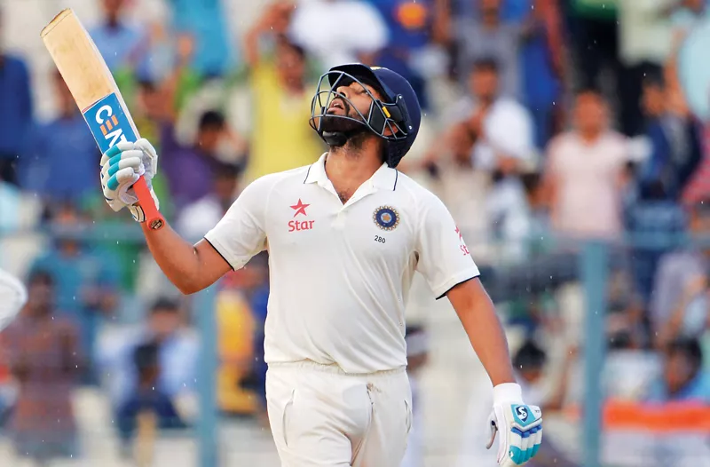 sharma put on 103 runs with saha to get india s second innings back on track after the new zealand seamers rattled the indian top order with regular wickets photo afp sharma put on 103 runs with saha to get india s second innings back on track after the new zealand seamers rattled the indian top order with regular wickets photo afp