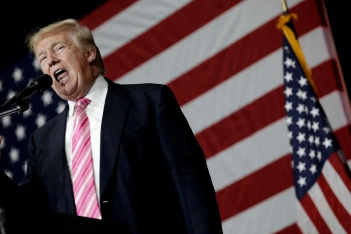 republican presidential nominee donald trump speaks at a campaign rally in manheim pennsylvania us photo reuters