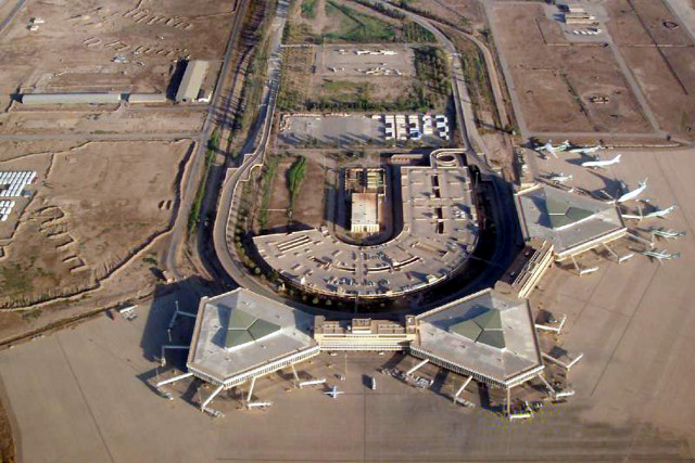 aerial view of baghdad international airport photo file aerial view of baghdad international airport photo file