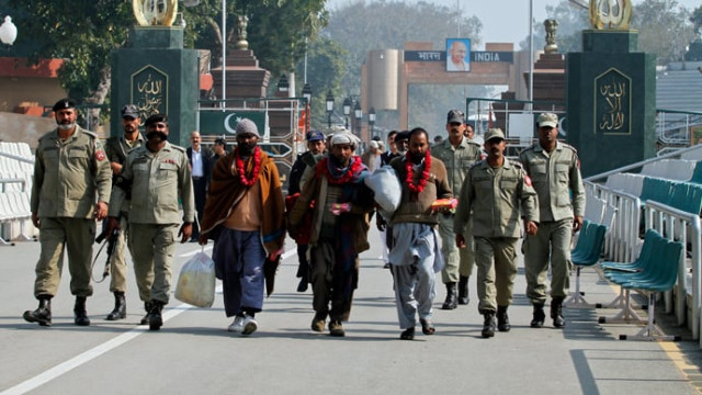 archive photo pakistani side of the wagah border crossing with india photo reuters archive photo pakistani side of the wagah border crossing with india photo reuters