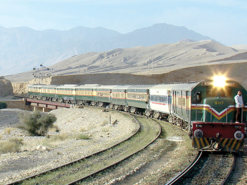 file photo of a pakistan railways train