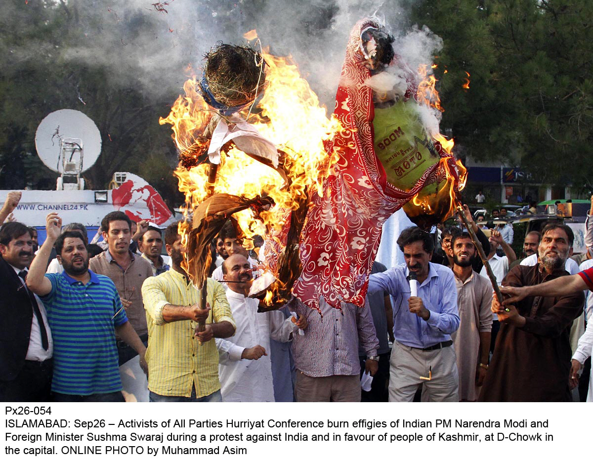 showing resentment protests held against indian aggression