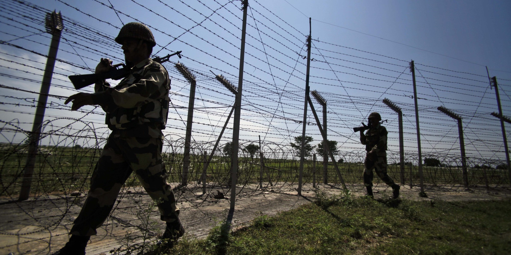 india s border security force bsf soldiers patrol near the india pakistan international border fencing at garkhal about 35 kilometers west of jammu photo ap