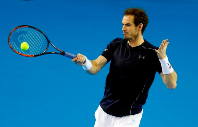 great britain 039 s andy murray in action against argentina 039 s guido pella photo reuters