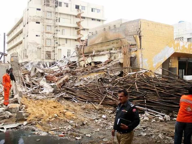 two others rescued as iron wall falls on labourers photo express two others rescued as iron wall falls on labourers photo express