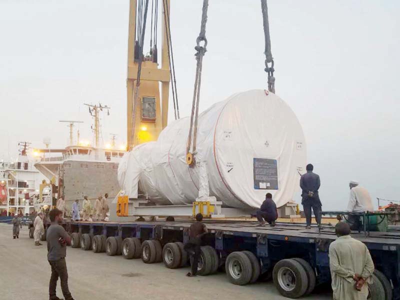 special arrangements have been made for transporting the 358mw turbine from port qasim to sheikhupura photo dgpr