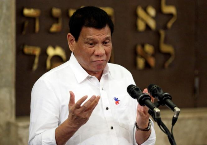 philippine president rodrigo duterte gestures during his speech at the beit yaacov synagogue the jewish association of the philippines in makati city metro manila philippines october 4 2016 photo reuters