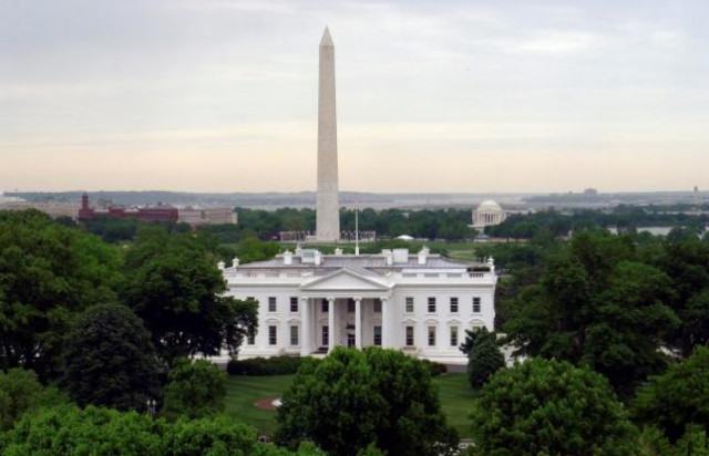 the white house is seen with the washington monument l behind it and the jefferson memorial r in washington may 1 2011 photo reuters the white house is seen with the washington monument l behind it and the jefferson memorial r in washington may 1 2011 photo reuters