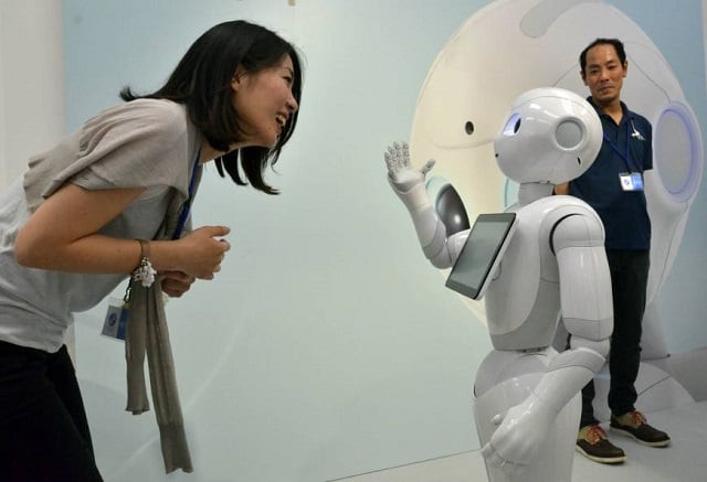 the robots have already been introduced into other workplaces around the world including in japan and france photo afp