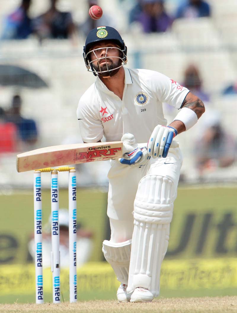 kohli has only managed 82 runs in four innings in the series so far and is yet to score more than 45 in an innings photo afp