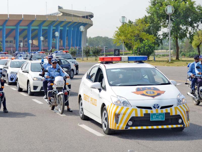 law enforcing agencies hold a flag march in the city photo inp