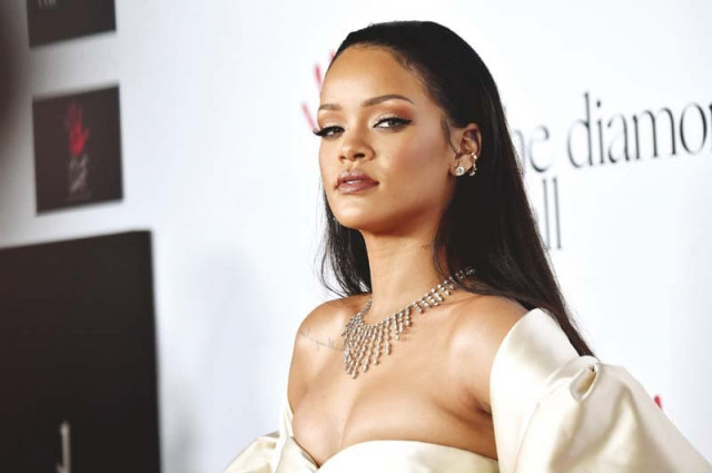 rihanna launched her latest fashion line at the recent paris fashion week photo file rihanna launched her latest fashion line at the recent paris fashion week photo file
