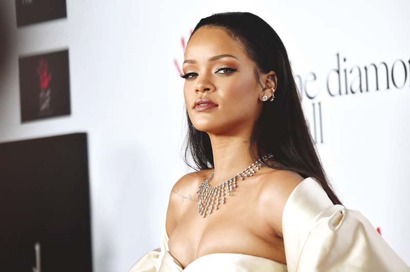 rihanna launched her latest fashion line at the recent paris fashion week photo file