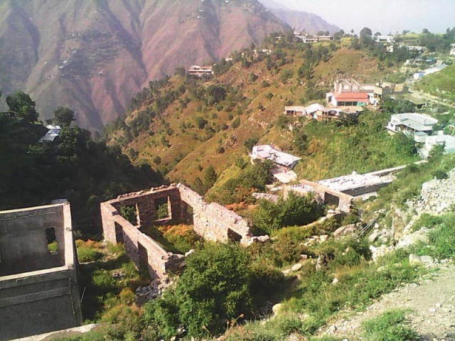 a school which has still not received a roof due to fund depletion in balakot photo express a school which has still not received a roof due to fund depletion in balakot photo express
