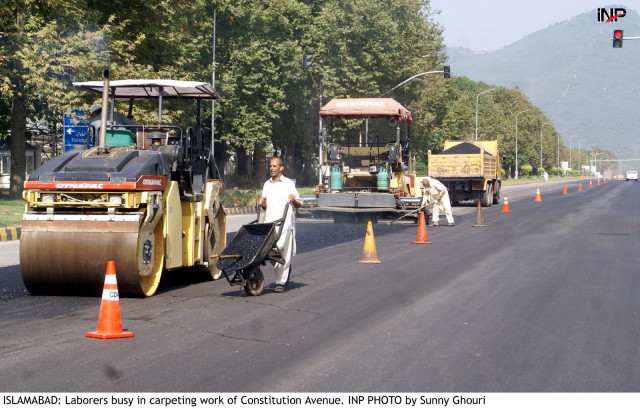 director mpo said that work on constitution avenue started on october 6 2016 and is expected to be completed by november 15 2016 photo inp