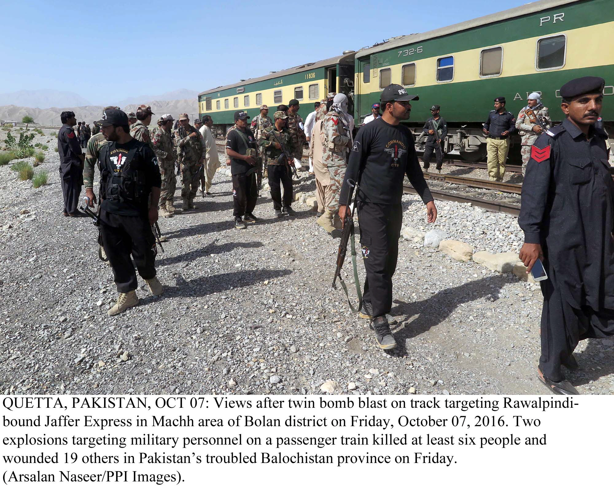 after the twin bombing pakistan railway has toughened security and deployed more railway and fc personnel while punjab bound trains have started operating between the two provinces photo ppi