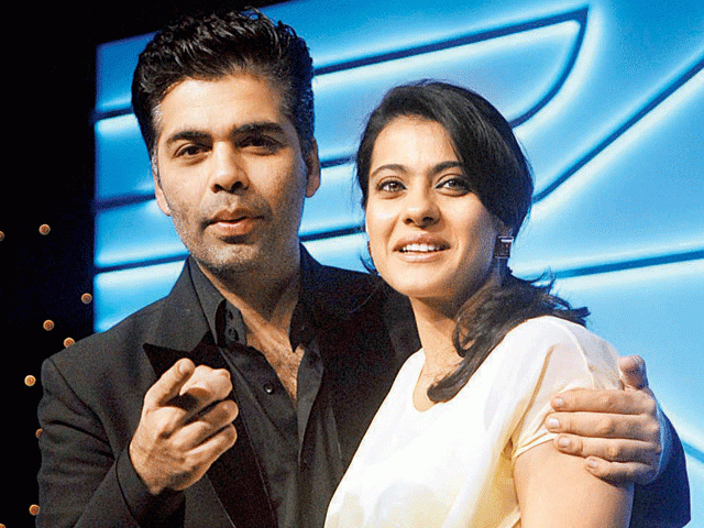 karan johar and kajol photo bullywoodhungama karan johar and kajol photo bullywoodhungama
