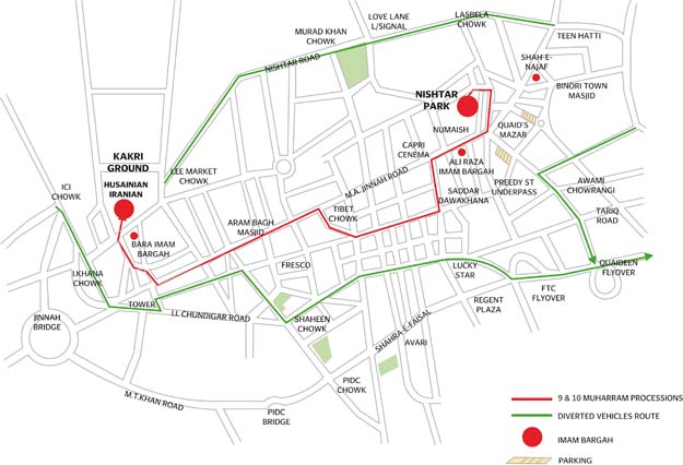 police have issued a traffic management for the processions on muharram 8 9 and 10 photo file