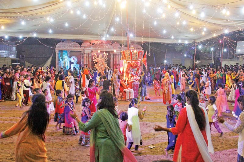 celebrating victory navratri which means nine nights is observed every year to pay homage to hindu deity durga and to celebrate ram s victory over ravana which symbolises the victory of good over evil photos ayesha mir express