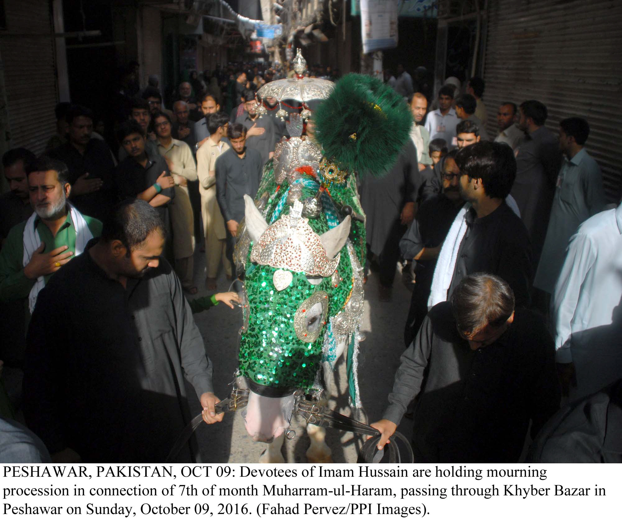 the cleric threw light on the sacrifices rendered by imam hussain and his followers who had sacrificed their lives for the survival of islam and asked muslims to follow suit photo ppi