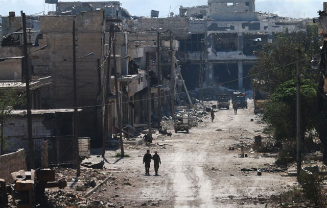 the army launched its assault on the besieged sector of aleppo two weeks ago with the backing of russian air strikes photo afp