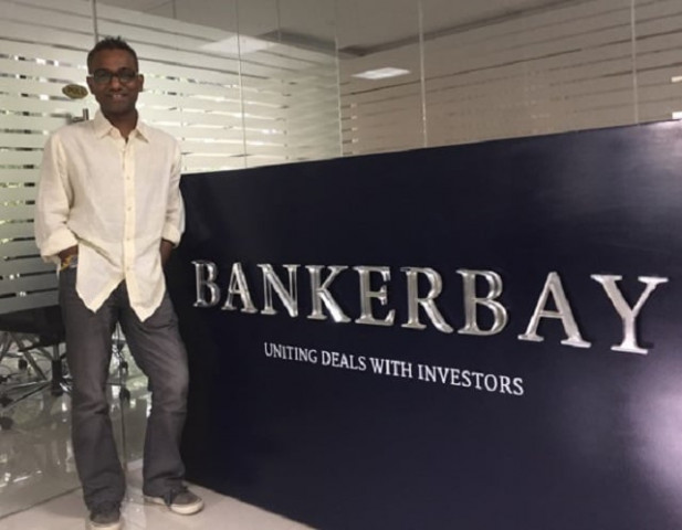 romesh jayawickrama ceo and founder of bankerbay at the startup s bangalore office photo bankerbay romesh jayawickrama ceo and founder of bankerbay at the startup s bangalore office photo bankerbay