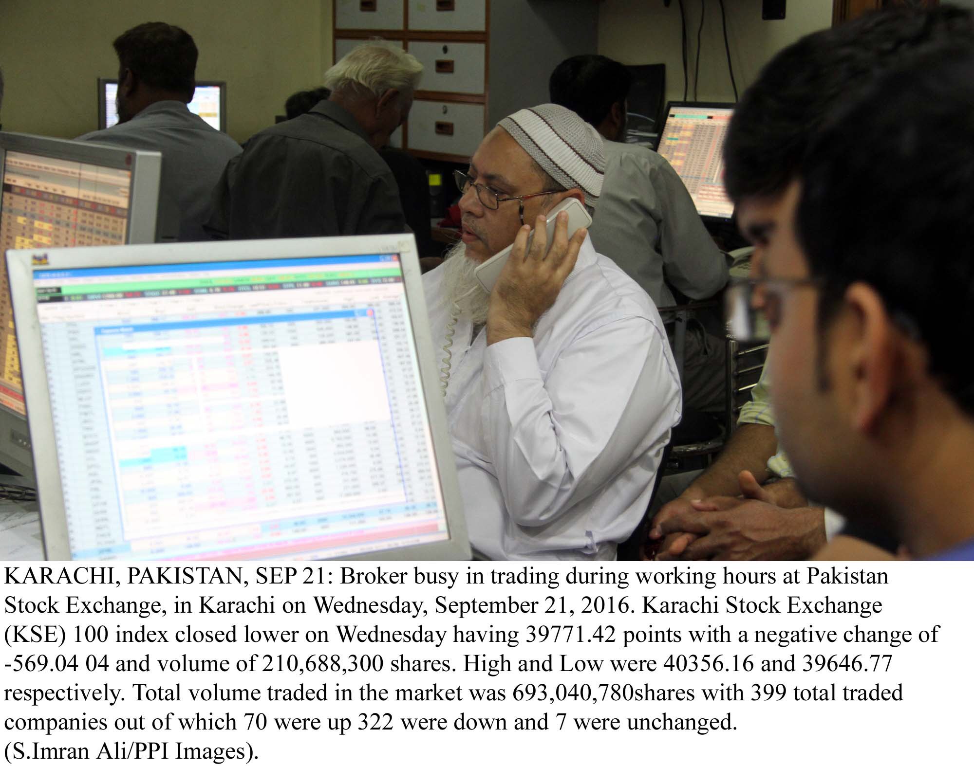 benchmark kse 100 share index rises 203 49 points photo ppi