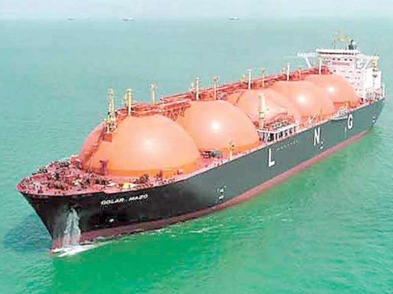imported lng is playing a major role in meeting energy needs as regular shipments of the commodity are arriving after pakistan signed the agreement with qatar last year said officials photo file