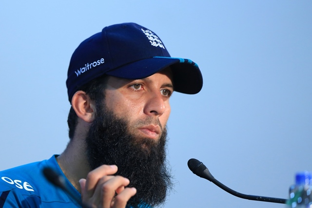 england cricketer moeen ali addresses media representatives after a practice session at zahur ahmed chowdhury stadium in chittagong on october 11 2016 ahead of the third one day international odi cricket match against bangladesh on october 12 photo afp