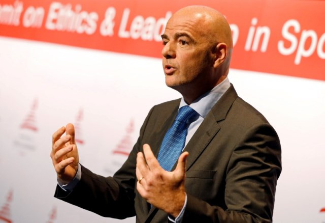 fifa president gianni infantino attends the world summit on ethics and leadership in sports at the headquarters of fifa in zurich switzerland september 16 2016 photo reuters fifa president gianni infantino attends the world summit on ethics and leadership in sports at the headquarters of fifa in zurich switzerland september 16 2016 photo reuters