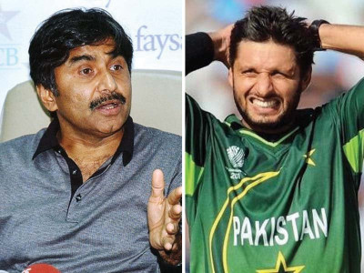 afridi miandad tiff forgive and forget for pakistan s sake