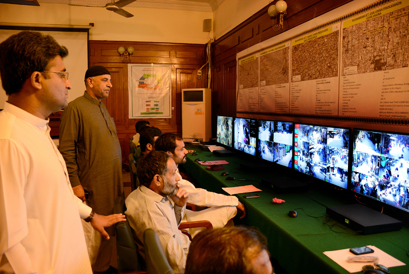the city district government lahore cdgl had installed 310 surveillance cameras in lahore to monitor the major processions photo express