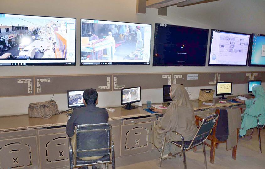 in the central control room igp awan said there were 20 large displays to monitor live feeds from these cameras including from the jail the cm office g b assembly fcna and the supreme appellate court photo naseem kames express