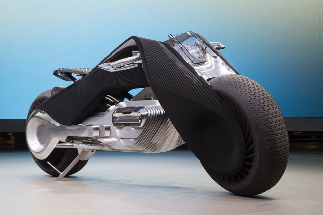the self balancing bmw motorrad vision next 100 concept motorcycle is unveiled on the last of four international stops of the quot iconic impulses quot event recognizing 100 years of bmw photo afp the self balancing bmw motorrad vision next 100 concept motorcycle is unveiled on the last of four international stops of the quot iconic impulses quot event recognizing 100 years of bmw photo afp