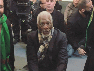 morgan freeman attends ashura ceremony in london morgan freeman attends ashura ceremony in london