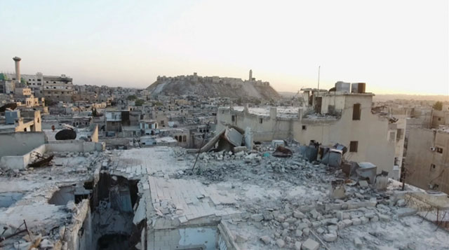 a still image from video taken october 12 2016 of a general view of the bomb damaged old city area of aleppo syria photo reuters