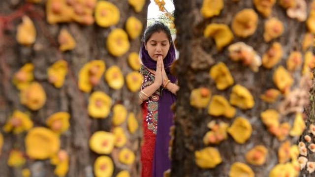 mari mata temple is occupied by lakshmi bai who has converted to islam photo afp