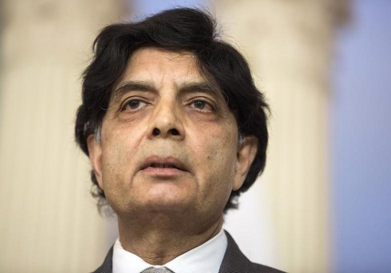 pakistan 039 s interior minister chaudhry nisar ali khan speaks during a meeting with us secretary of state john kerry on the sidelines of the white house summit on countering violent extremism at the state department in washington february 19 2015 photo reuters