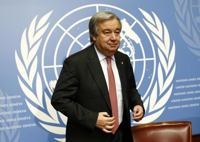antonio guterres united nations high commissioner for refugees unhcr arrives for a news conference at the united nations photo reuters