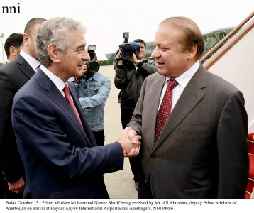 three day visit pm nawaz lands in azerbaijan s capital three day visit pm nawaz lands in azerbaijan s capital