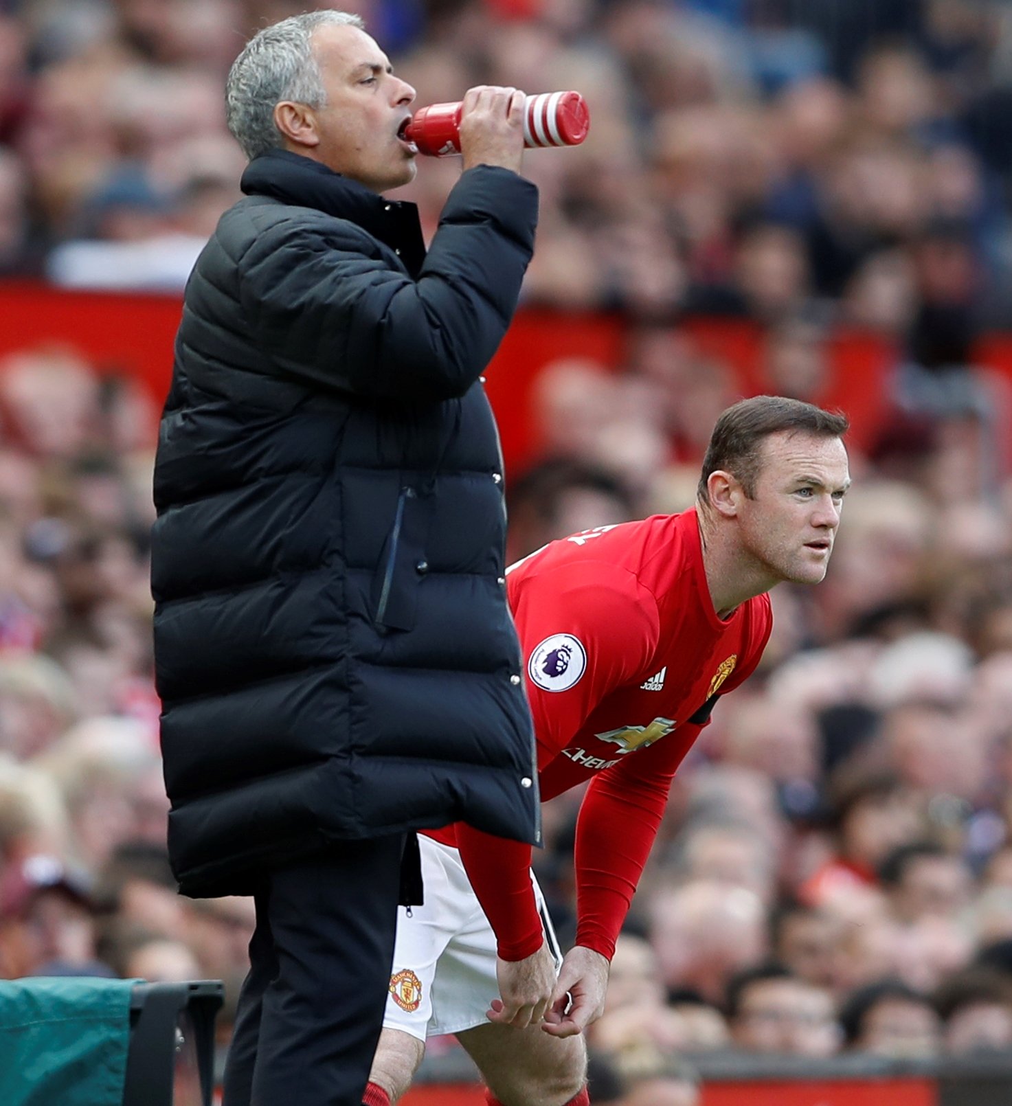 manchester united manager jose mourinho and wayne rooney photo reuters