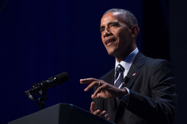 us president barack obama speaks at the white house frontiers conference at carnegie mellon university in pittsburg pennsylvania on october 13 2016 photo afp