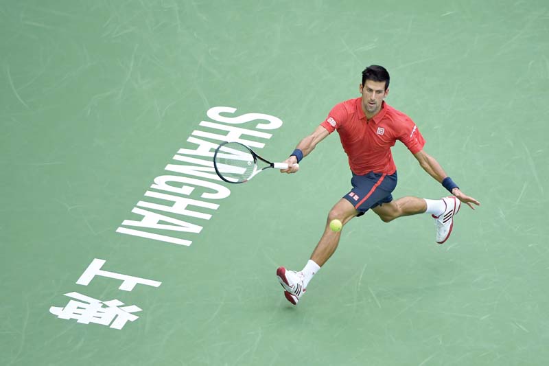 djokovic lost the first set and was then taken to a second set tie break before regaining control and winning 3 6 7 6 7 4 6 3 photo afp